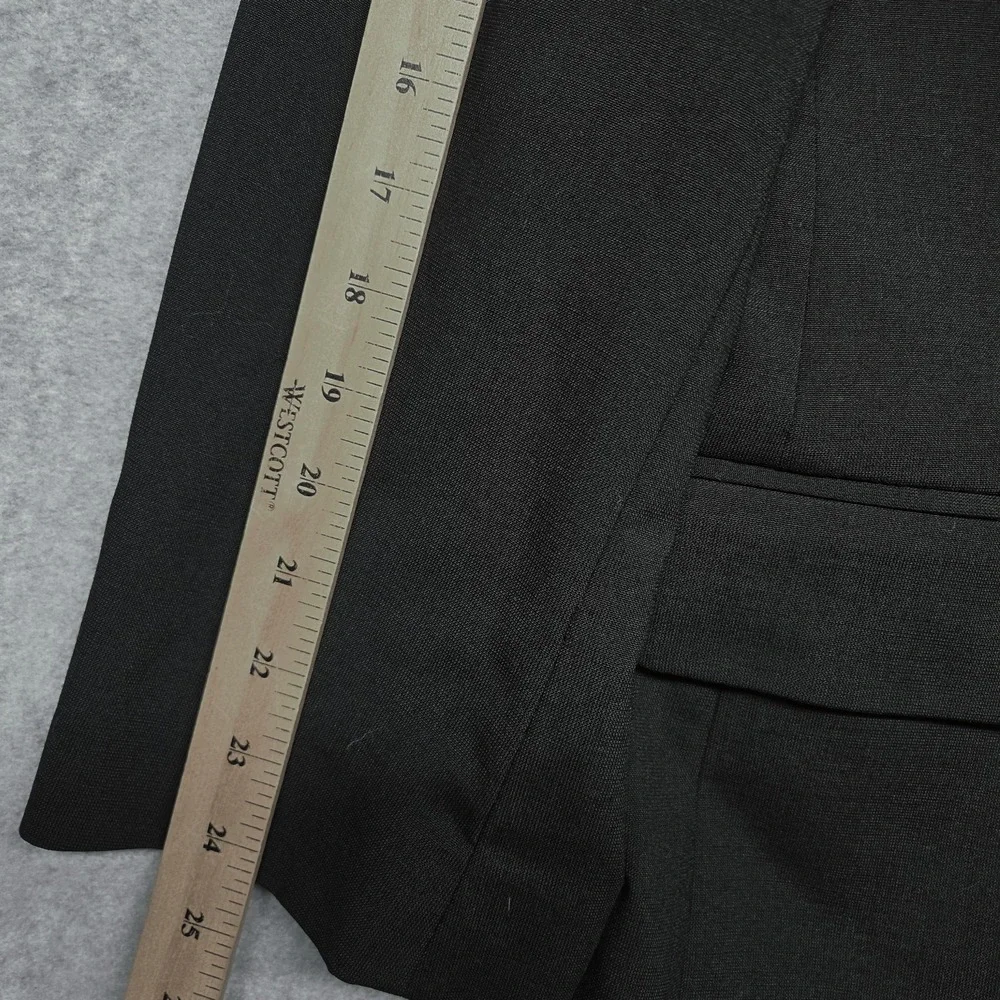 Oak Hill Blazer Mens 52 Black Wool Stretch Two Button Big Tall Suit Jacket